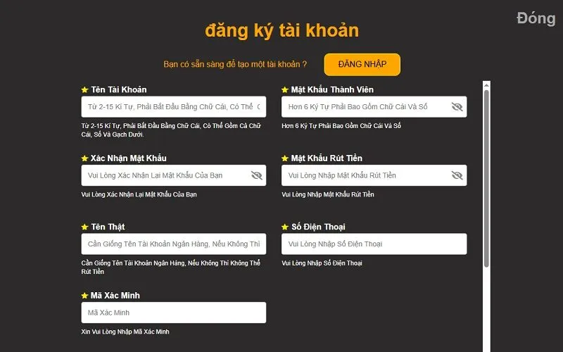 Cách tạo tài khoản mới tại 88nn đơn giản